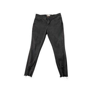 BKE Gabby Black High Rise Curvy Fit Ankle Distressed Skinny Jeans Size 31